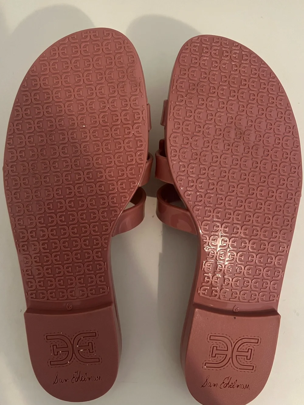 Sam Edelman Mauve Pink Slide Sandals with Logo Insole